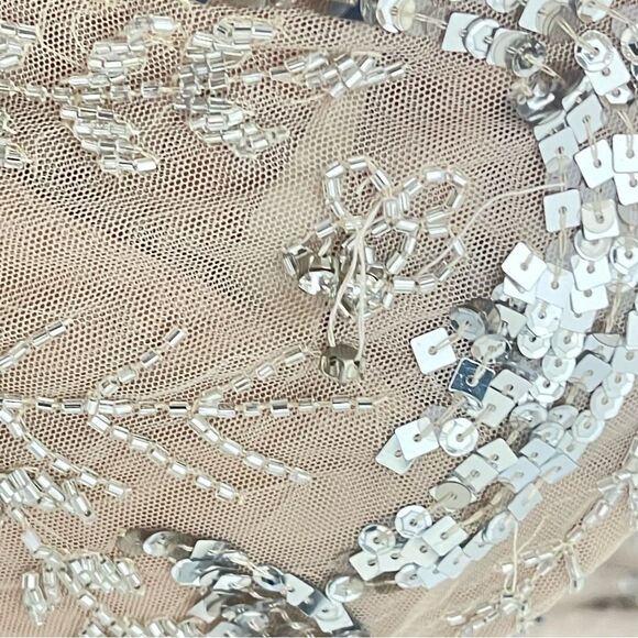 Mac Duggal 5217 Plus Size 14 Embellished Illusion Formal Evening Gown, Nude - Picture 14 of 16